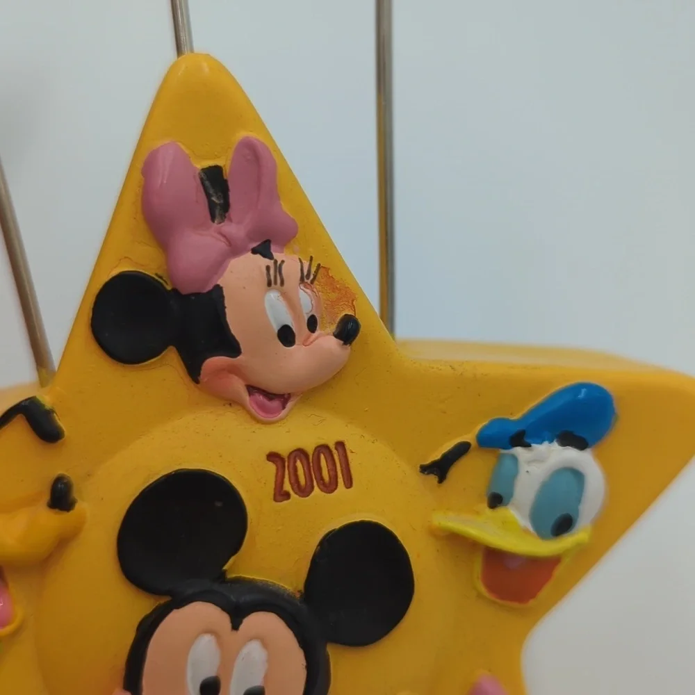 Vintage 2001 Hallmark Disney 100th Anniversary Photo Holder Mickey Donald Goofy
